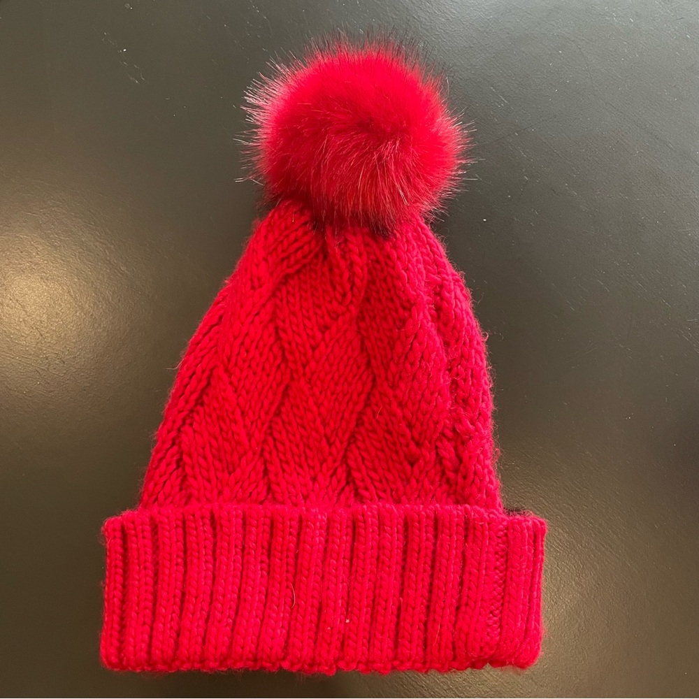Torrid Basket Weave Knit Pom Beanie